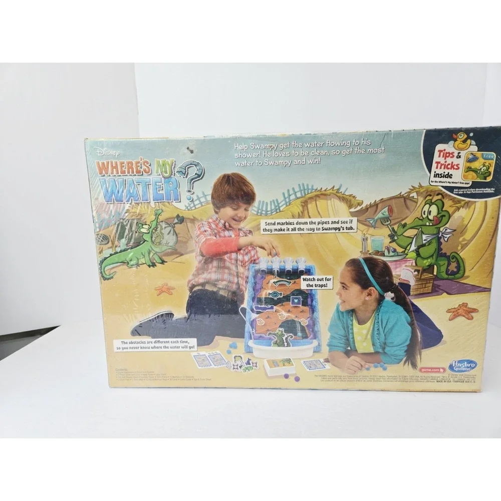 New Sealed Disney Where's My Water Game‎ Hasbro 2012